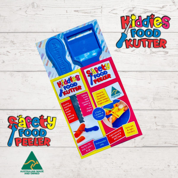 Kiddies Safety Food Kutter & Peeler Twin Pack