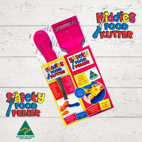 Kiddies Safety Food Kutter & Peeler Twin Pack