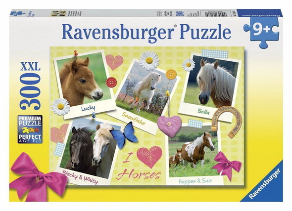 300 pc Puzzle - Horses Collage