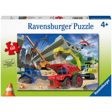 60 pc Puzzle - Construction Trucks