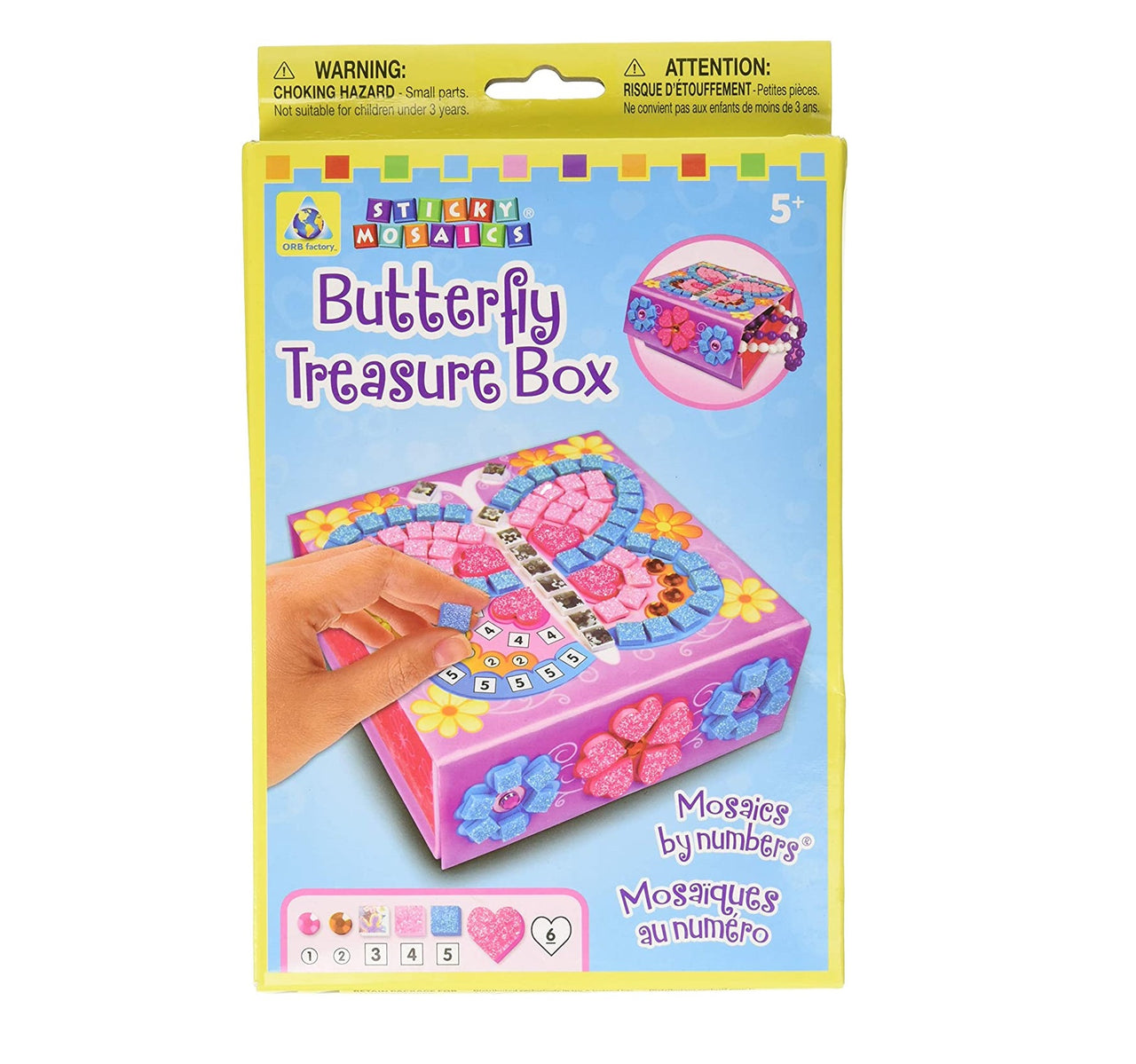 Sticky Mosaics Butterfly Treasure Box