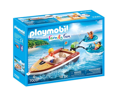 Family Fun - Speed Boat with Tube Riders 70091