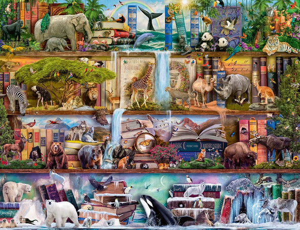 2000 pc Puzzle - Wild Kingdom Shelves