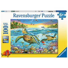 100 pc Puzzle - Swim with the Turtles