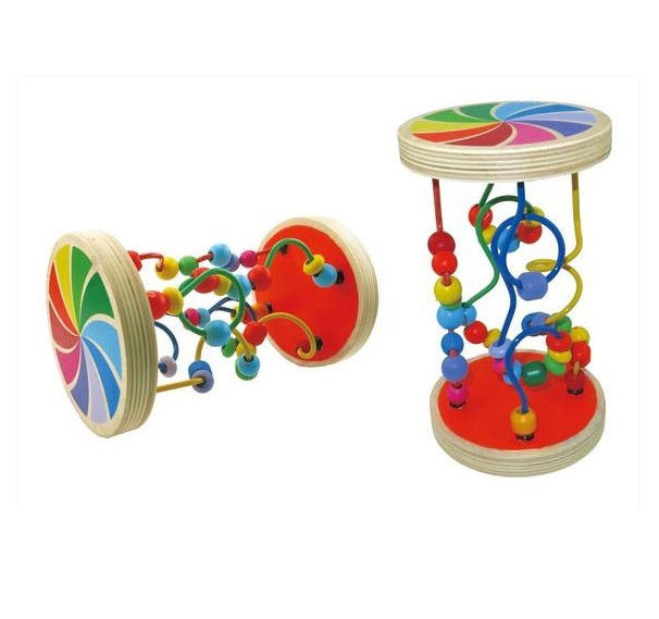 Wooden Roller Coaster with Beads