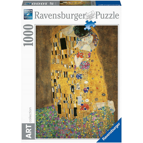 1000 pc Puzzle - Gustav Klimt The Kiss (Art Collection)