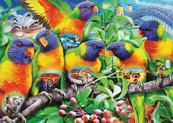 1000 pc Puzzle - Land of the Lorikeet