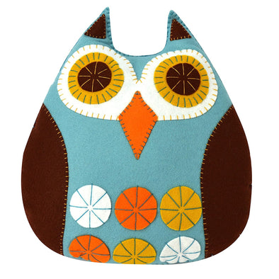 Felt Sewing Kit - Retro Owl Cushion
