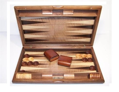 Backgammon - DR Italy Walnut Burl 15"