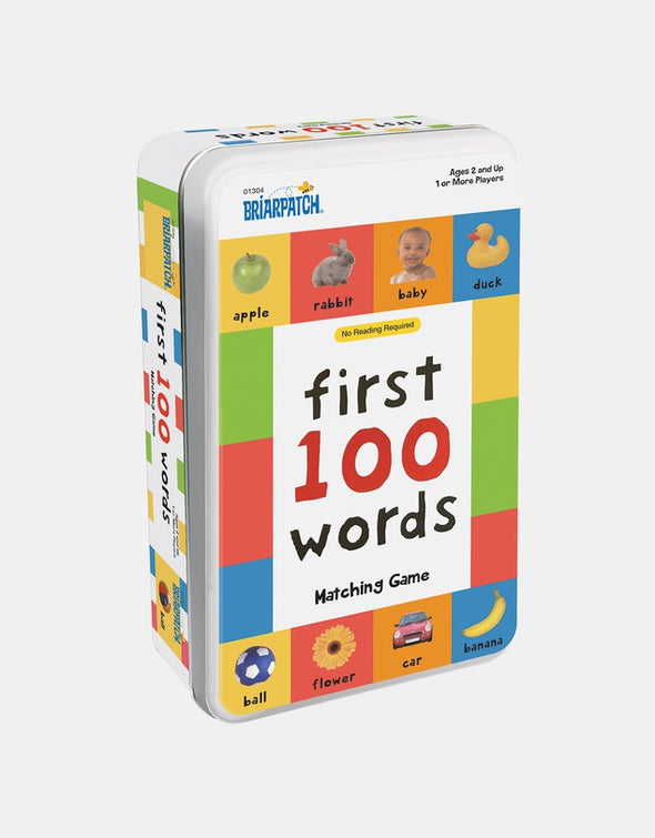 First 100 Words Matching Card Game Tin