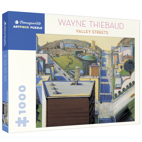 1000 pc Puzzle - Wayne Thiebaud Valley Streets