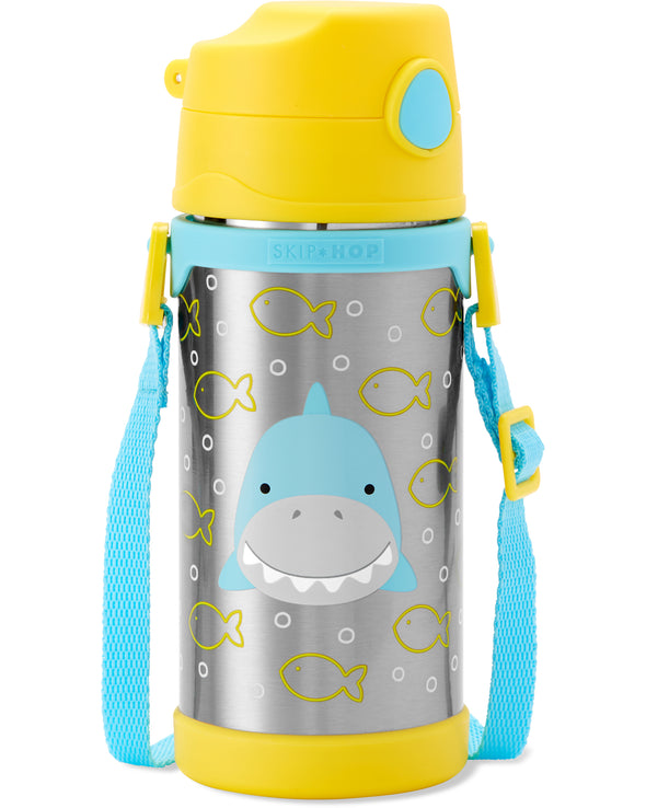 Zoo Large Insulated Stainless Steel Straw Bottle 360ml