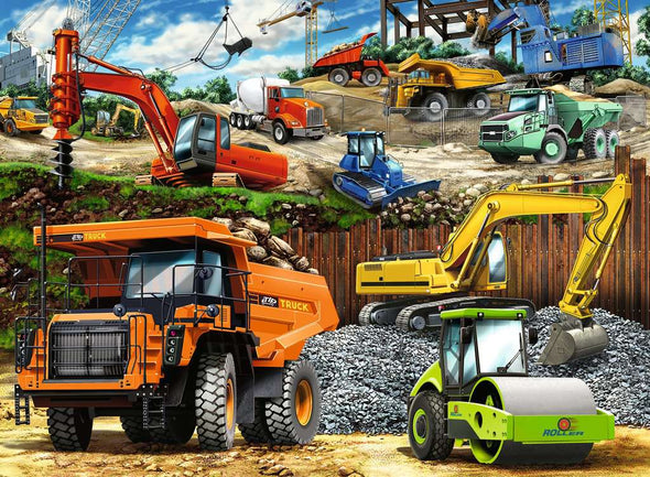 100 pc Puzzle - Construction Vehicles