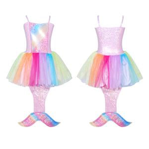 Pink Rainbow Mermaid Dress