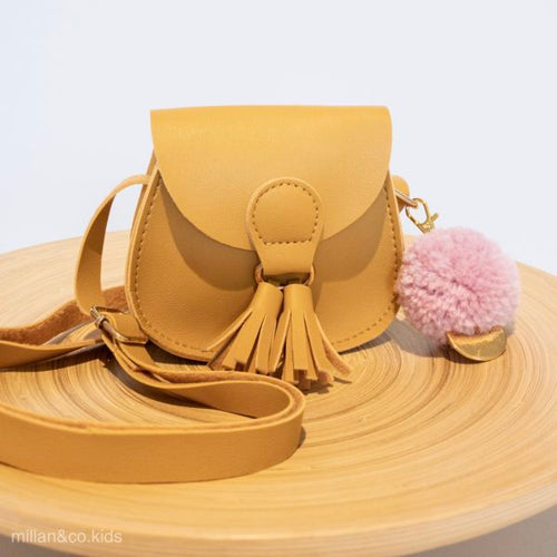 Milly Small Shoulder Bag with Pom Pom