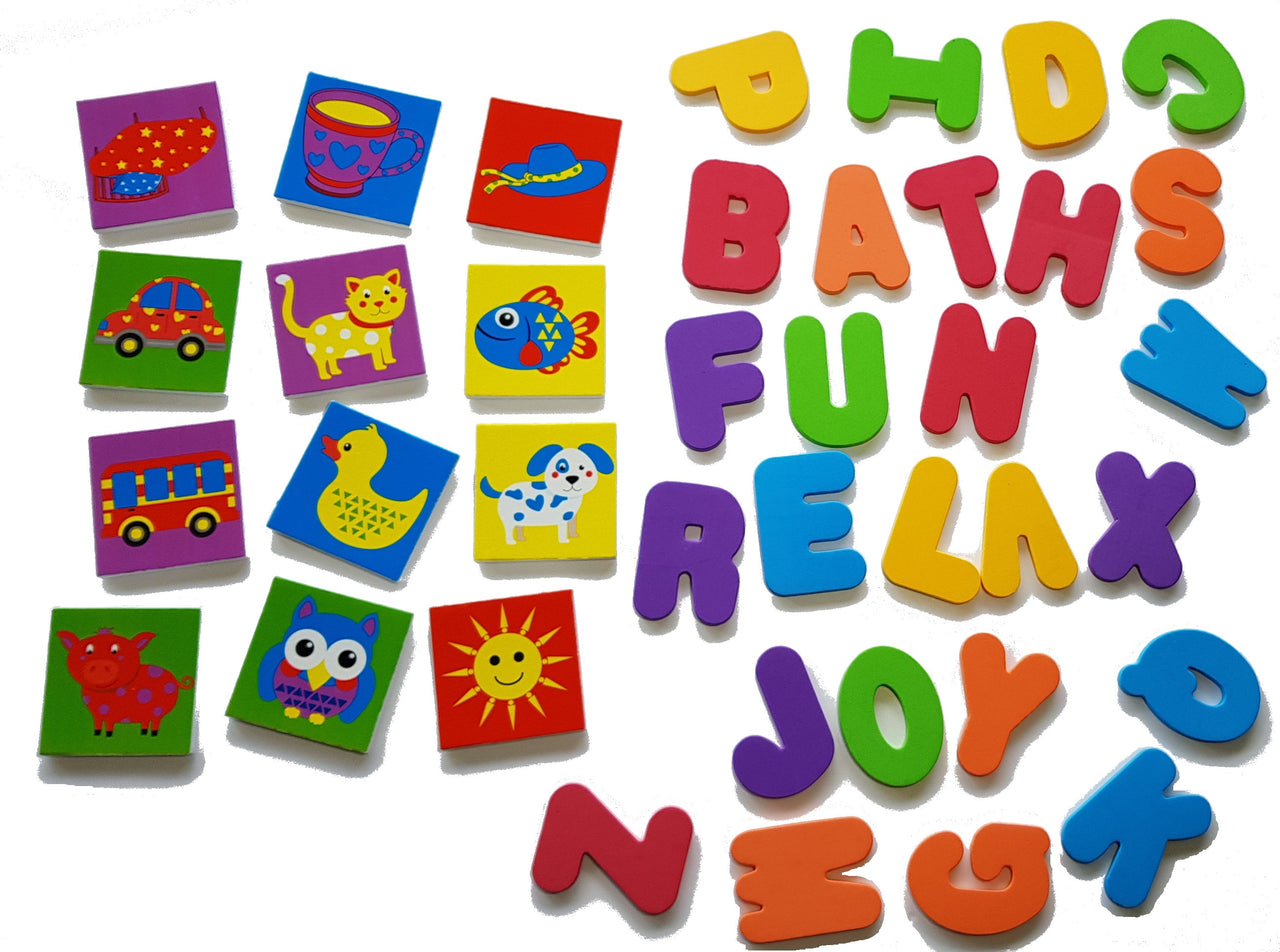 Alphabet Spell and Learn Bath Time Stickers