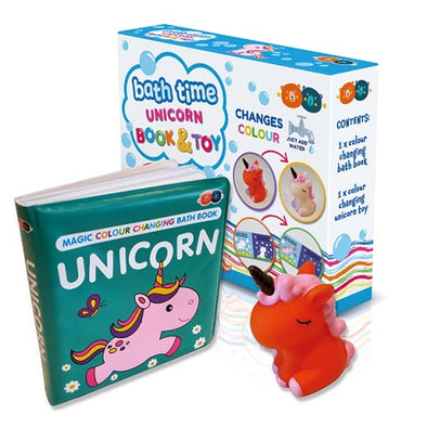Colour Change Bath Book - Unicorn and Toy