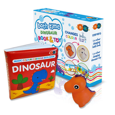 Colour Change Bath Book - Dinosaur and Toy