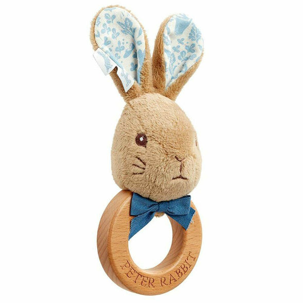 Peter Rabbit Plush & Wooden Rattle