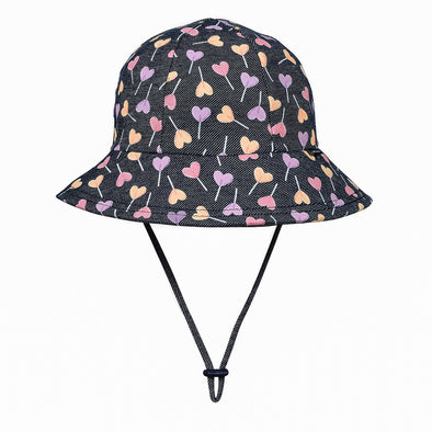 Ponytail Bucket Sun Hat - Lollipop
