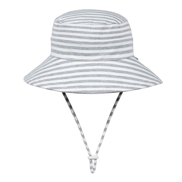 Classic Bucket Sun Hat - Grey Stripe