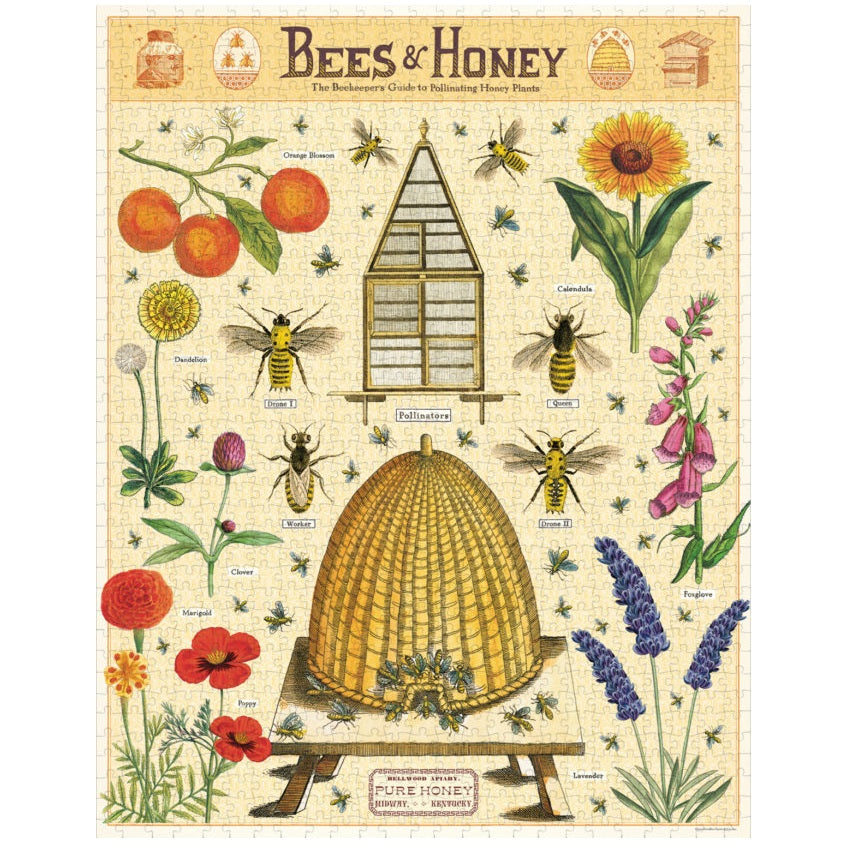 1000 pc Vintage Puzzle - Bees & Honey