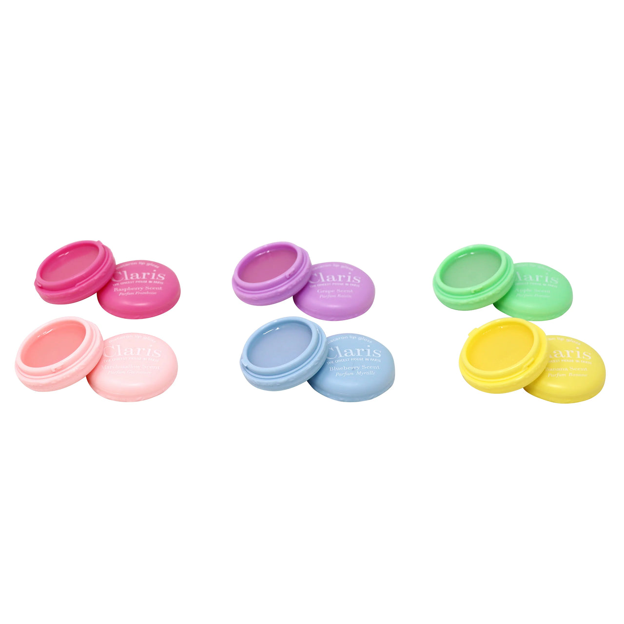 Unicorn Princess Macaron Lip Gloss 6 pc Assortment