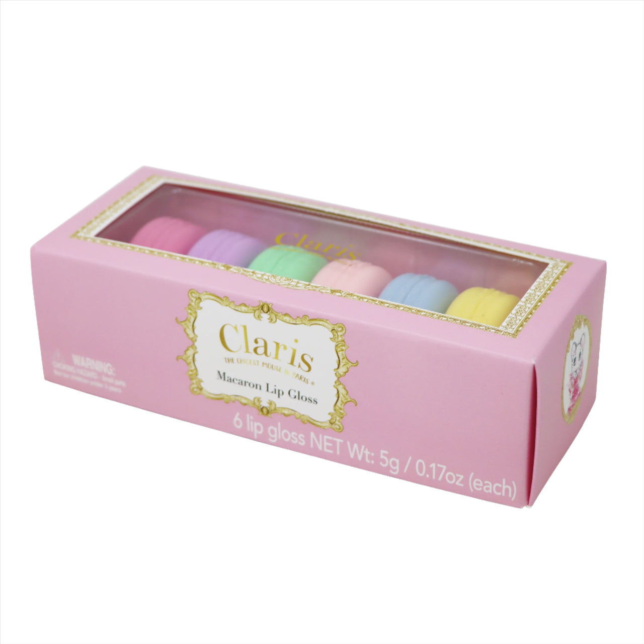 Unicorn Princess Macaron Lip Gloss 6 pc Assortment
