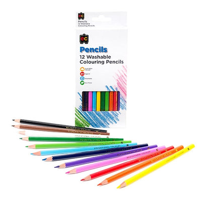 Twelve Washable Colouring Pencils