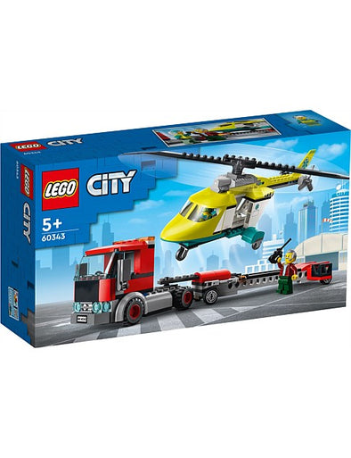 LEGO City 60343 Rescue Helicopter Transport