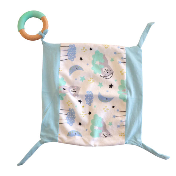 Cuddle Soother Blanket and teether ring