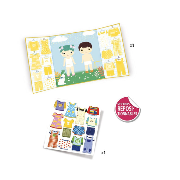 Clothes Sticker Set - Removable Stickers