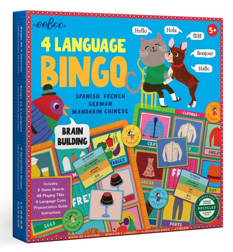 4 Language Bingo