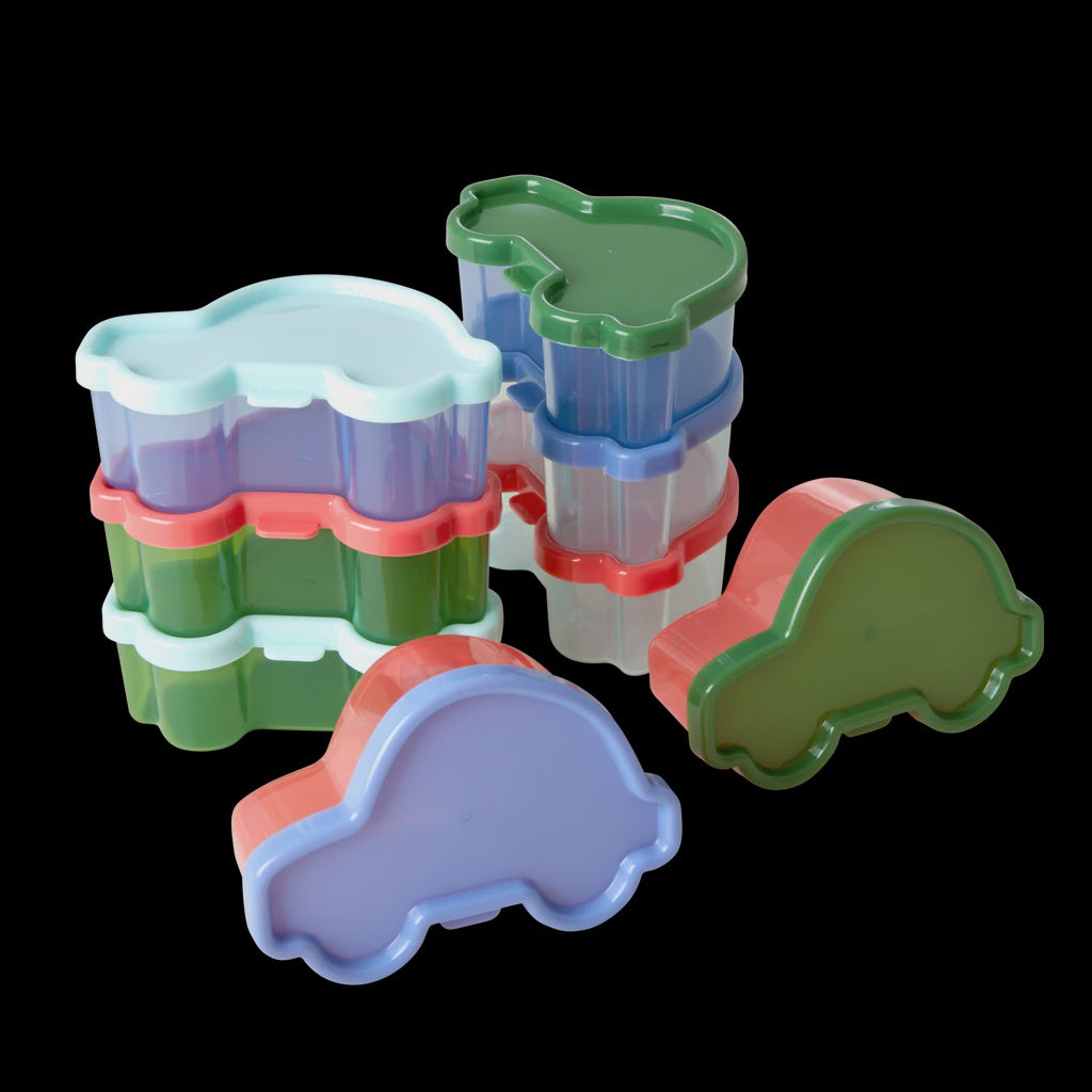 Car shaped food keepers - 8 pc in a net