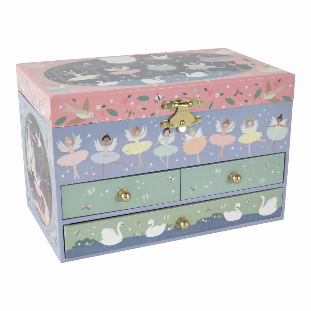 Musical Jewellery Box - Enchanted 3 drawer