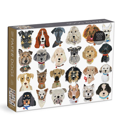 1000 pc Puzzle - Paper Dogs