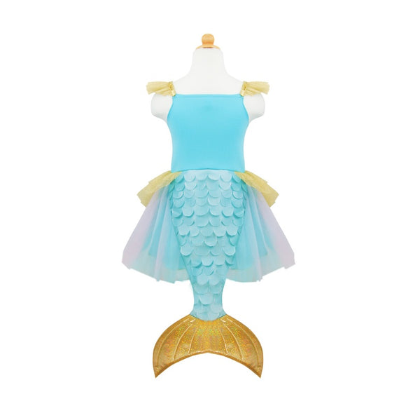 Mermalicious Mermaid Dress with Tail - Size 5-6