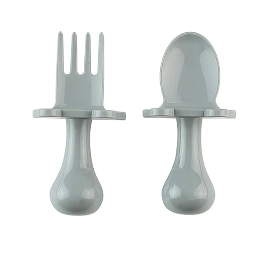 Small Hands Baby Utensils Ergonomic Spoon and Fork Set