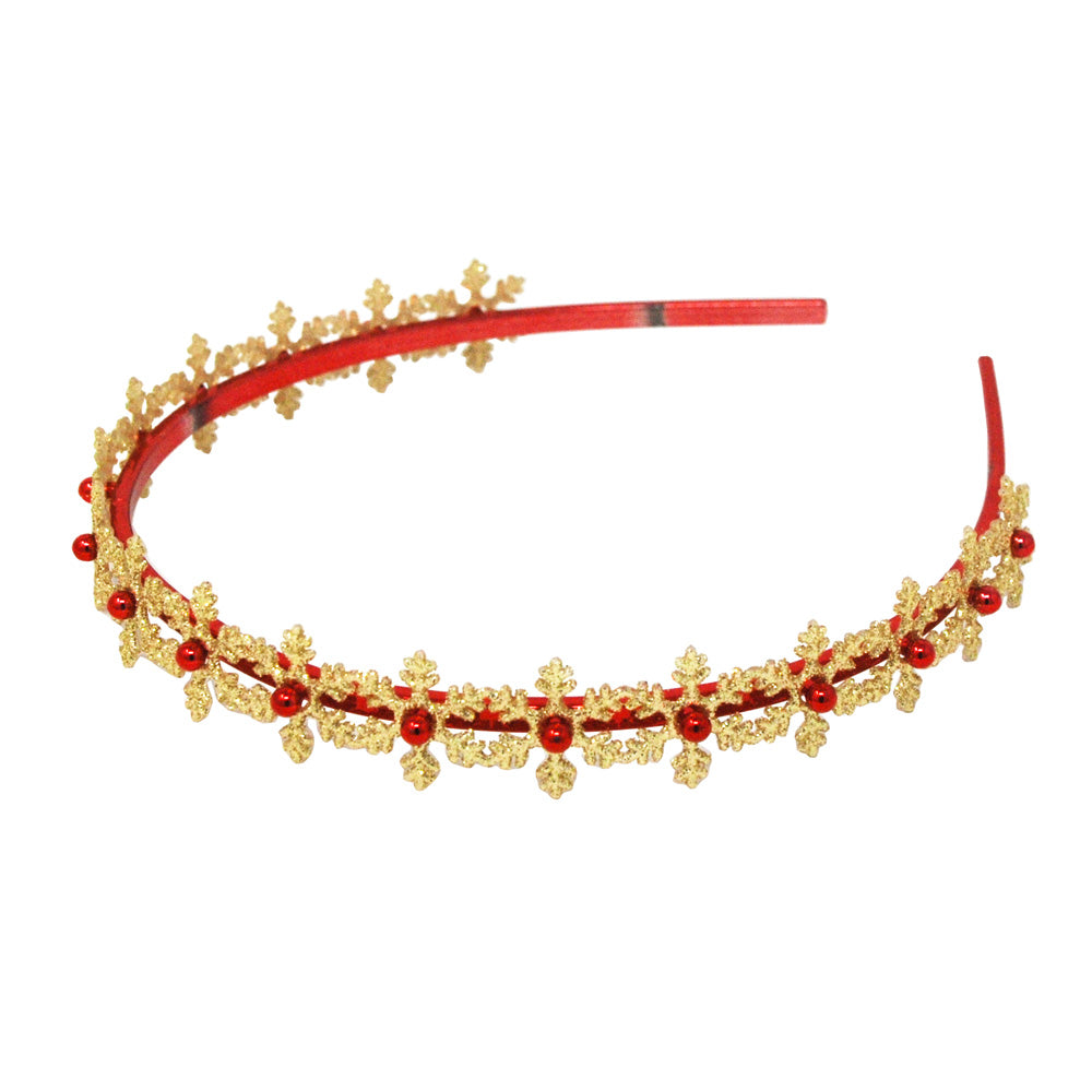 Festive Snowflake Glitter headband