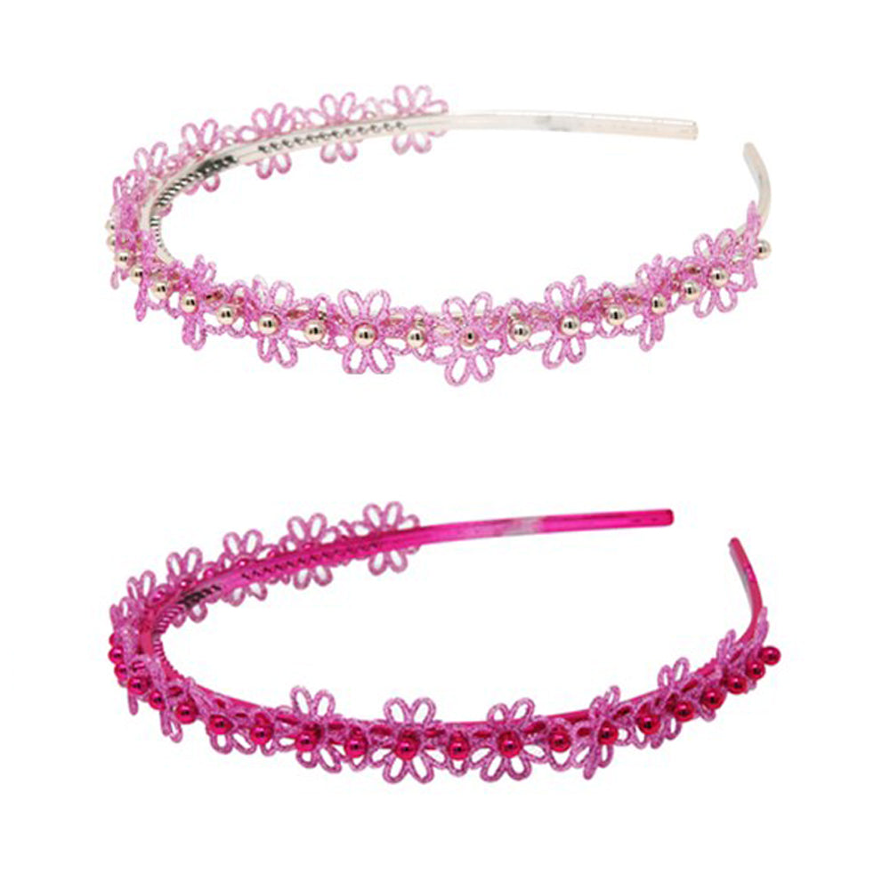 Glitter Flower Head Band