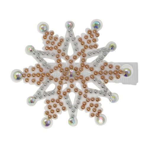 Christmas Gold Rhinestone Hair Clip