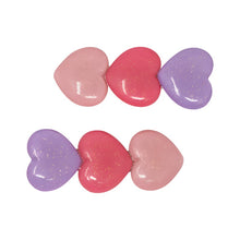 Glitter Hearts Alligator Hair Clips