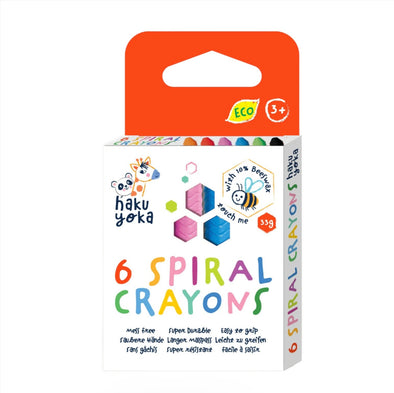 6 Spiral Crayons