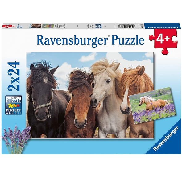 2 x 24 pc Puzzle - Horse Friends