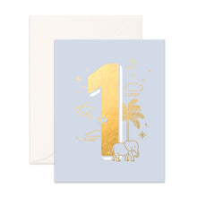Birthday Card Animals - Number