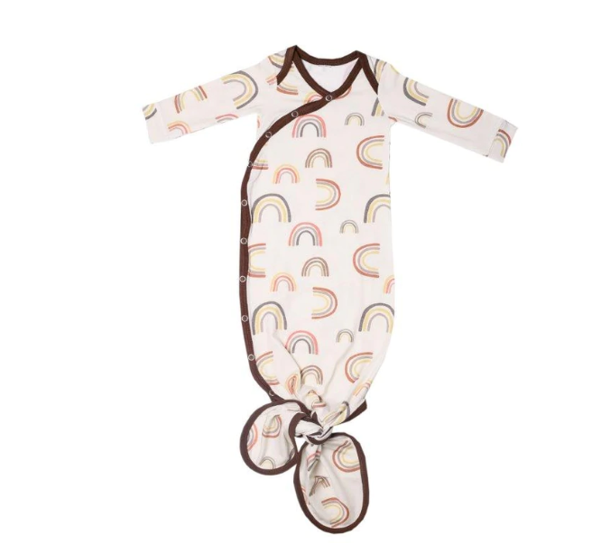 Knotted Gown  & Top Knot Hat Set