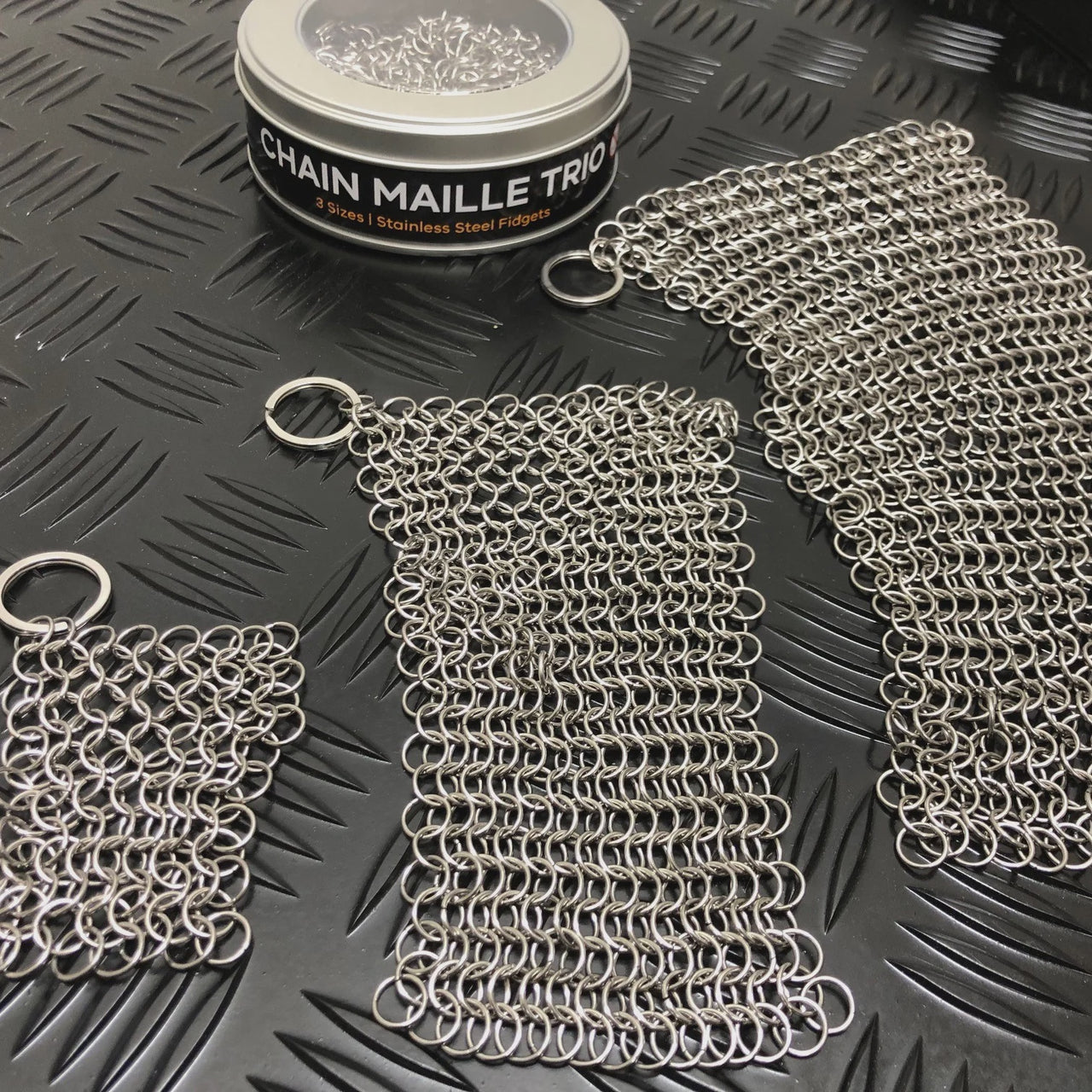 Chain Maille Trio Fidget - Set of Three Sizes