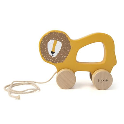 Wooden Pull Along Toy - Mr Lion