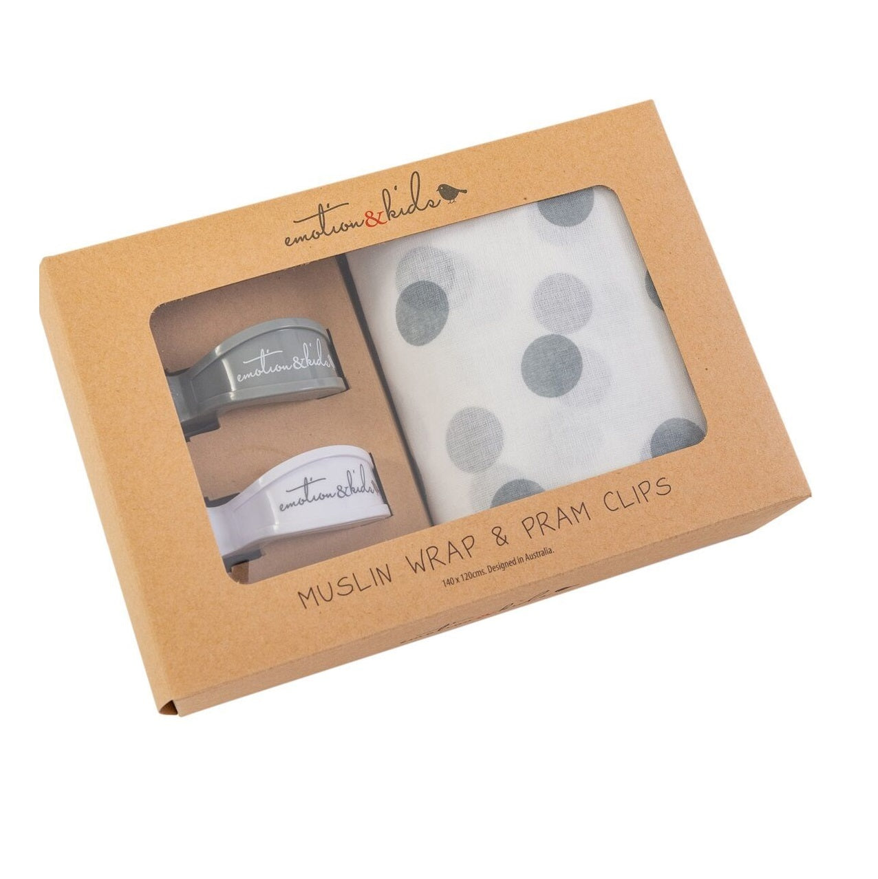 Muslin Wrap & Pram Clips Set
