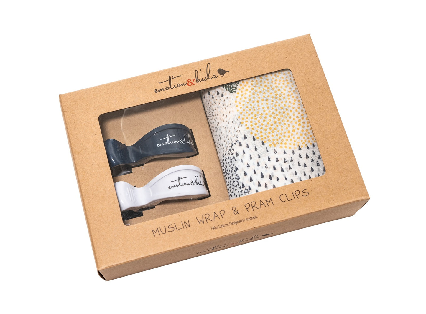 Muslin Wrap & Pram Clips Set
